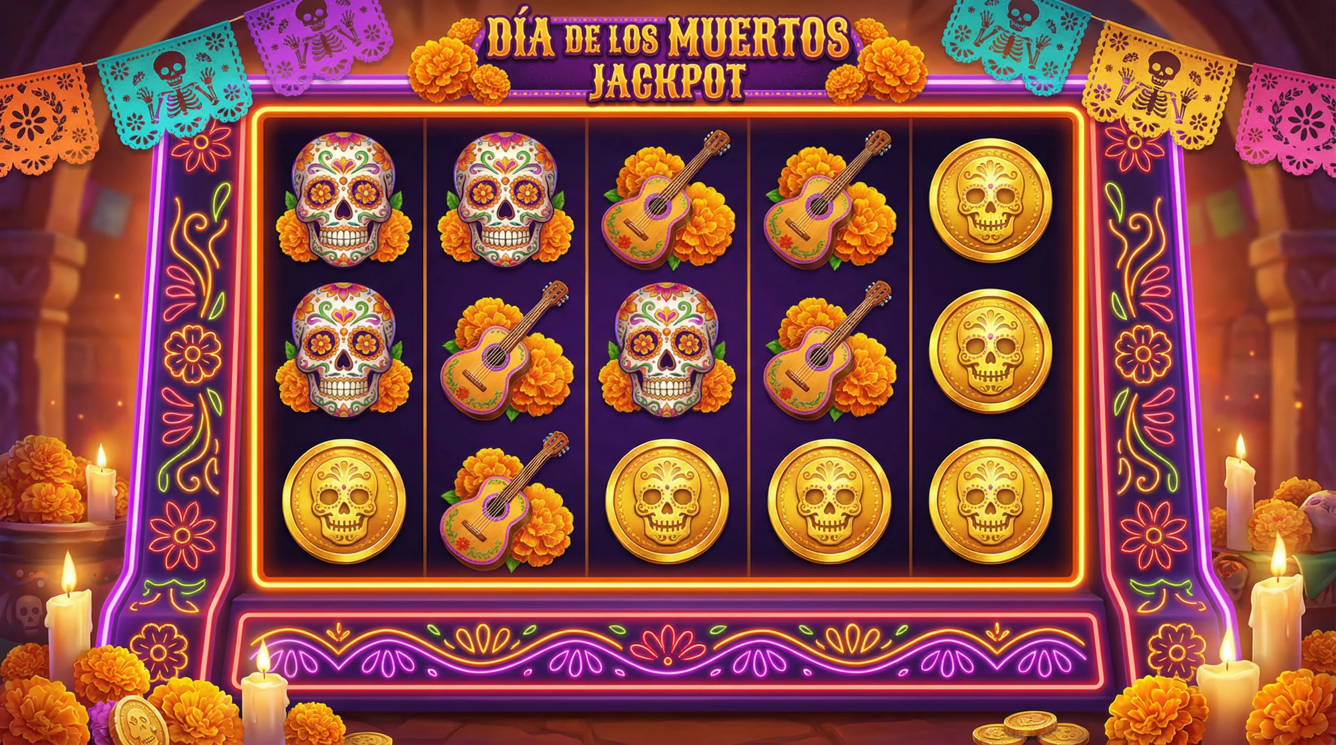 Tragamonedas con temática del Día de los Muertos